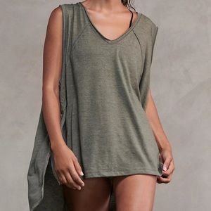 NWT Free People City Vibes Tank in Cargo Khaki